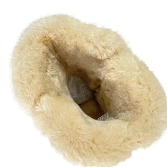 Style & Co Tiny2 Tan Suede Leather Faux Fur Womens Ankle Boots Size 6M - Picture 11 of 13